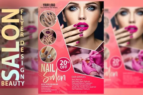 Thiết kế banner và áp dụng SEO cho quảng cáo khai trương tiệm nail